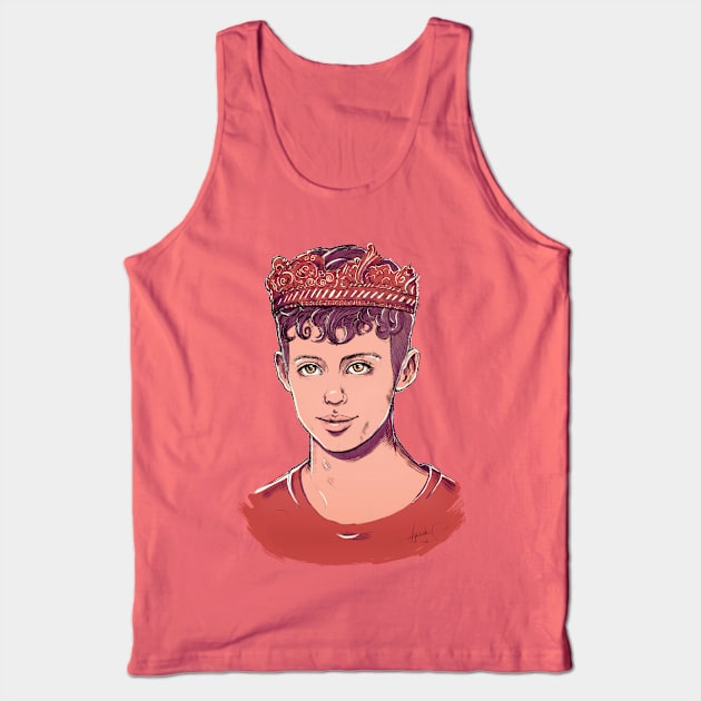 Troye Sivan With a Crown Fan Art Tank Top by ArtMoore98